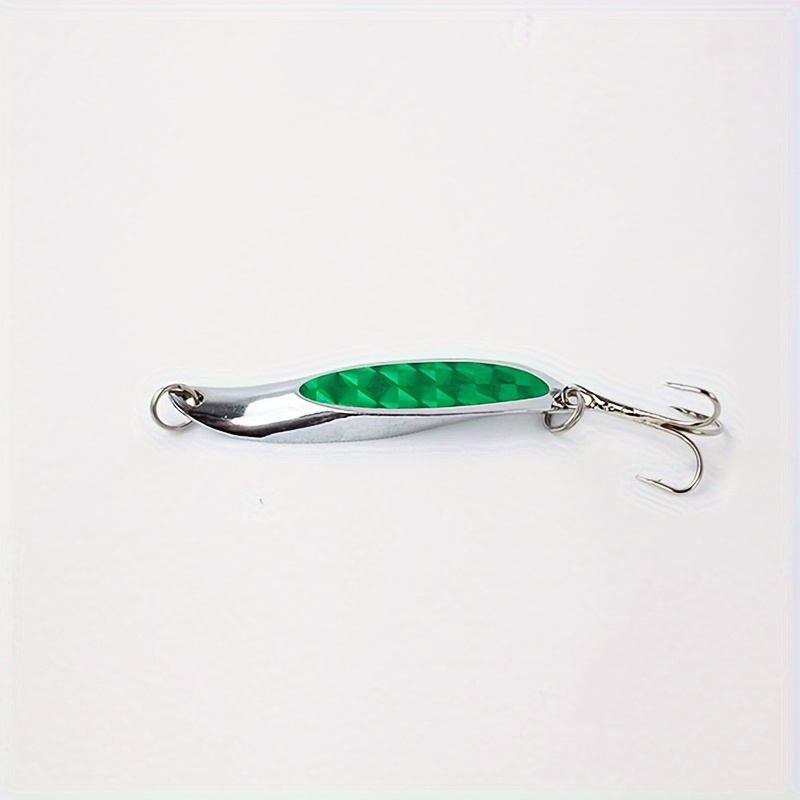 1pc Spinning Spoon Lure, Oblique Cut Fishing Spoon, Fishing Tackle