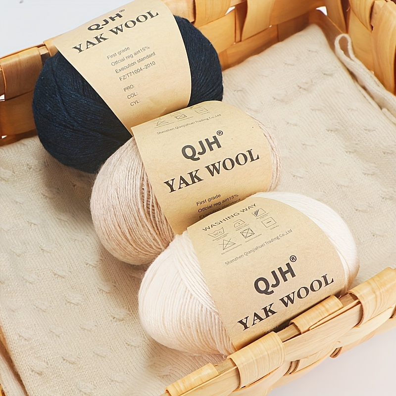 1 Roll Crochet Yarn Good Toughness Soft Texture Anti-pilling Non-fading  Tear-resistant Diy Breathable Scarf Sweater Knitting Yarn For Home Mengxi
