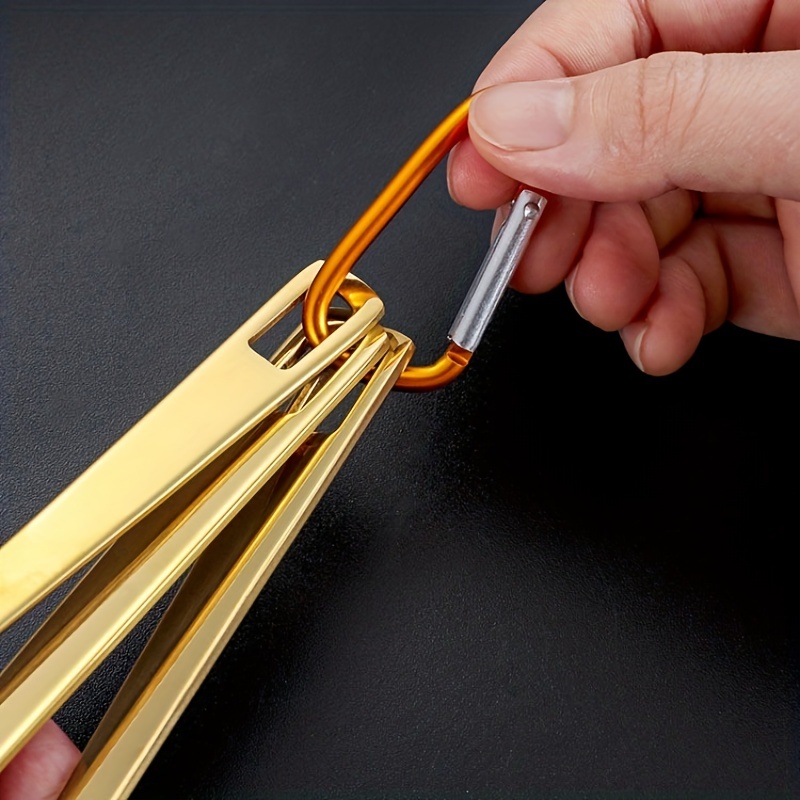stainless steel outdoor travel hollow knife   set home western food pasta   tableware portable for outdoor mountaineering and camping travel Product details 7