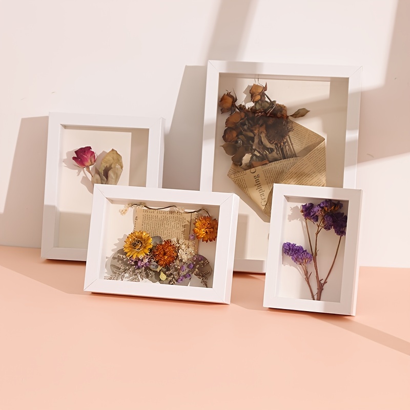 Wooden Dried Flower Photo Frame, Dried Flower Display Stand Decorative  Floating Photo Frame - Temu Romania