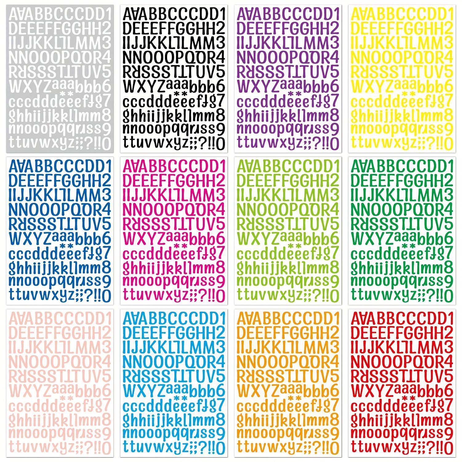  24 Sheets English Alphabet Stickers Water Bottle Stickers for  Stickers for Water Bottles Alphabet Stickers for Colorful Letter Stickers  DIY Decoration Stickers Pet