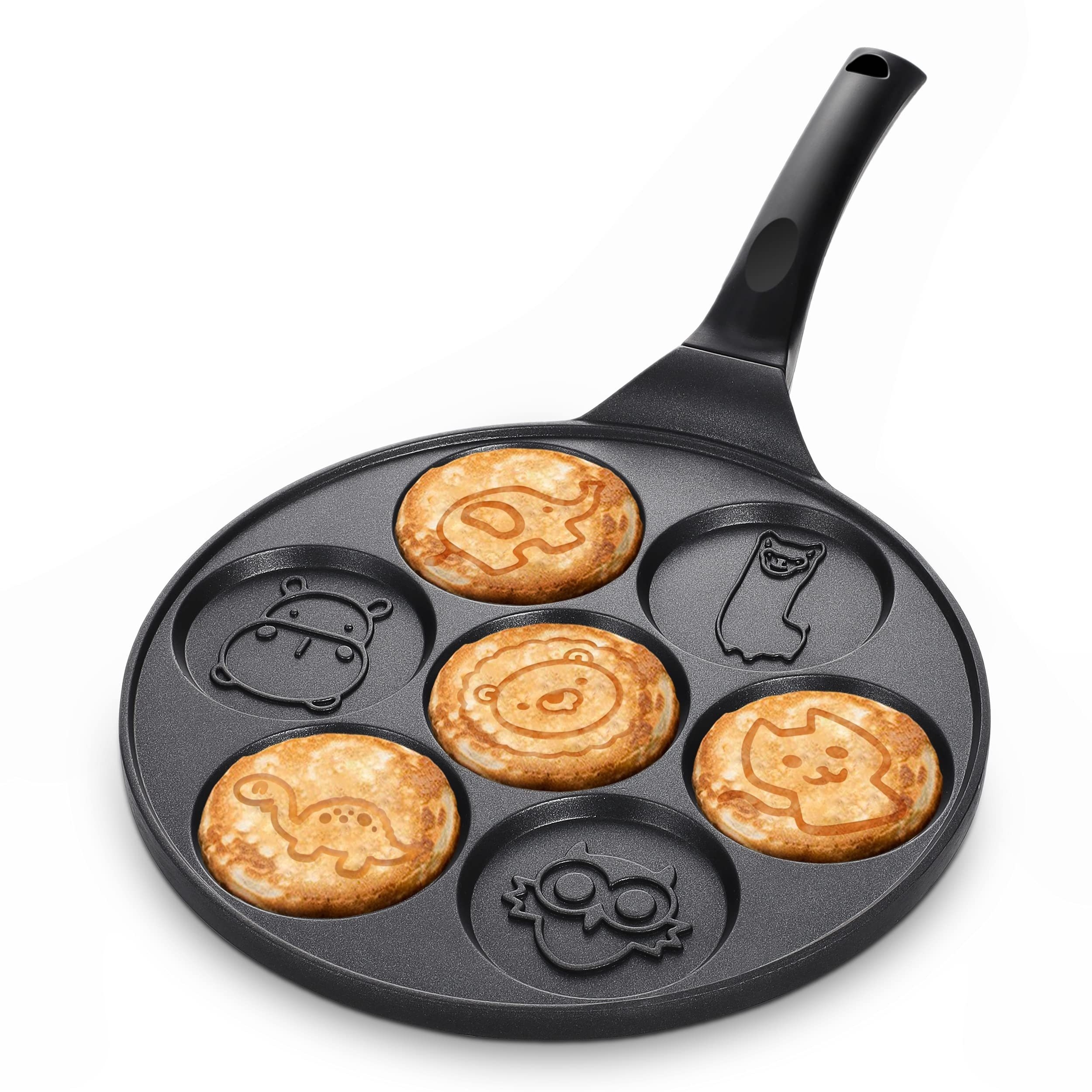Pancake Maker Pancake Pan for Kids Pancake Griddle Induction Pan Nonstick  Pancake Molds for Kids Mini Animal Pancake Pan 