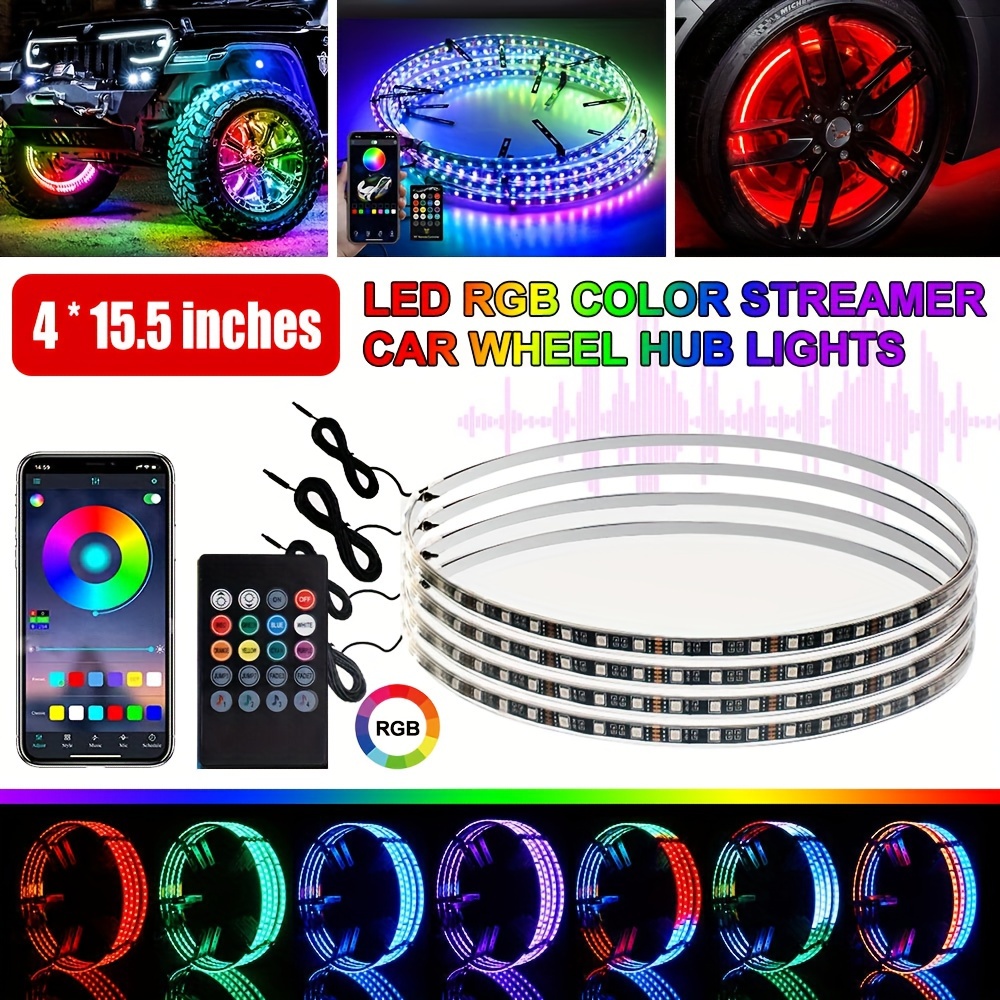 Kaufe RGB Mehrfarbiges, flexibles, fließendes Auto-LED-Licht,  Underglow-Unterboden, wasserdichtes Automobil-Chassi-Neon-Atmosphärenlicht