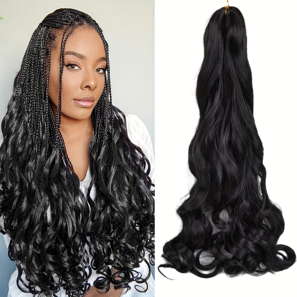 Pre Stretched Braiding Hair Extensions Long Synthetic - Temu Canada