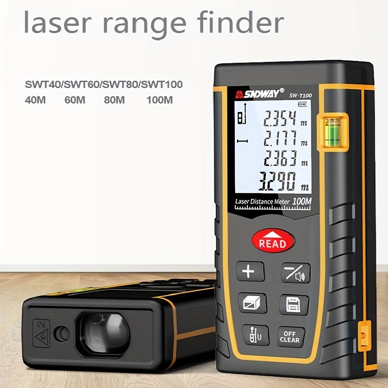 Télémètre laser USB rechargeable 50m-120m avec Bluetooth