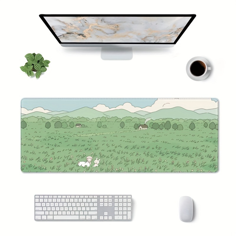  Cute Desk Mat Space Clouds Mouse Desk Pad Cute kawaii Large  Gaming Mouse Pad 31.5 x 15.7 in, Office Decor Desk Mat Extended XL Mouse  Pad with Anti-Slip Stitched Edges