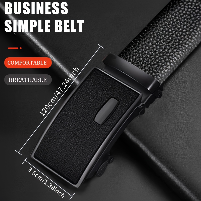 Men's Fashion Pu Automatic Buckle Belt For Wedding Daily (without