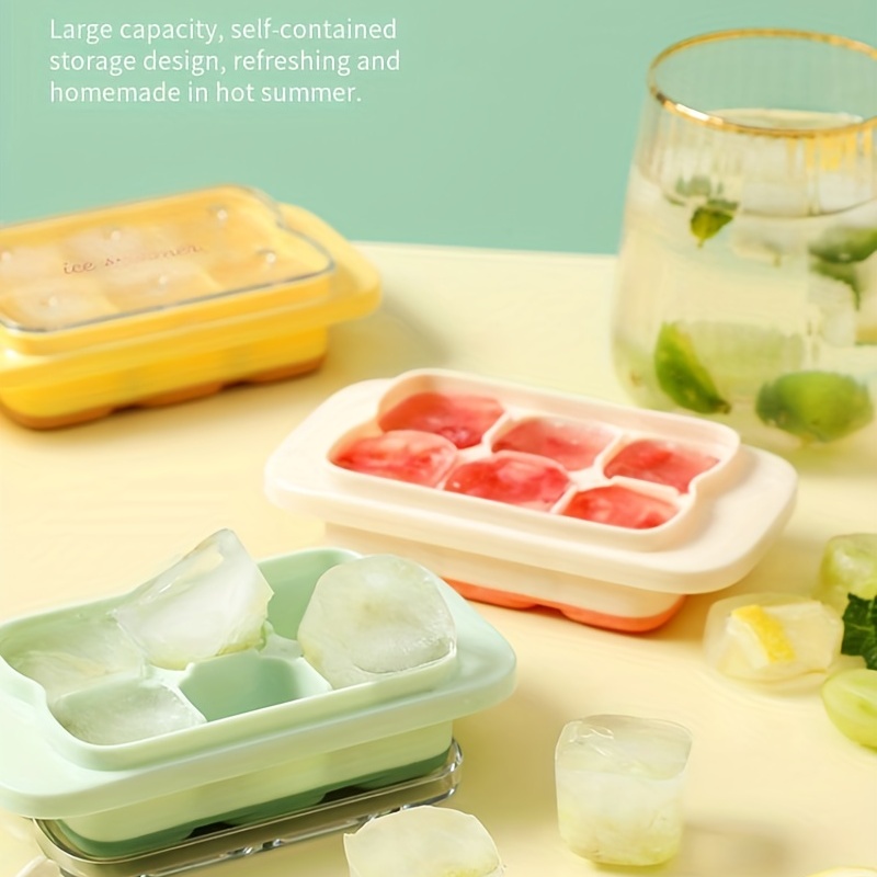 New Silicone Pressing Ice Block Mold Ice Grid Ice Box Household