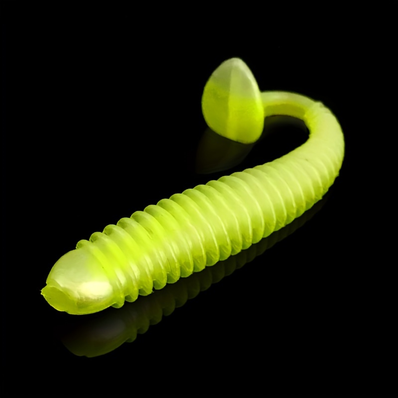 Artificial Large Rolled Tail Maggot Soft Bait Elastic Bionic - Temu United  Kingdom