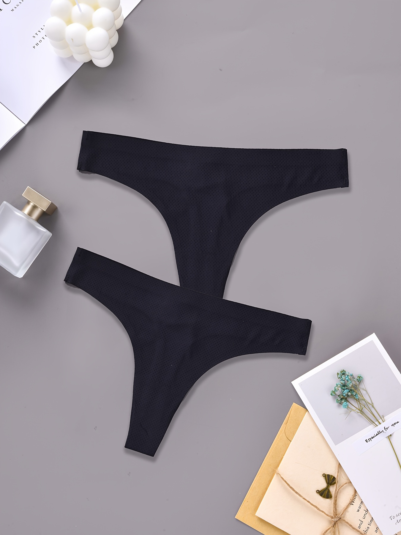 Black Thong Panties - Temu