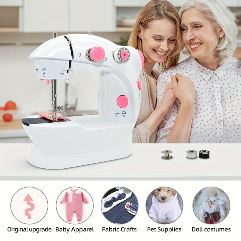Mini Sewing Machine For Beginners And Kids Portable Sewing - Temu
