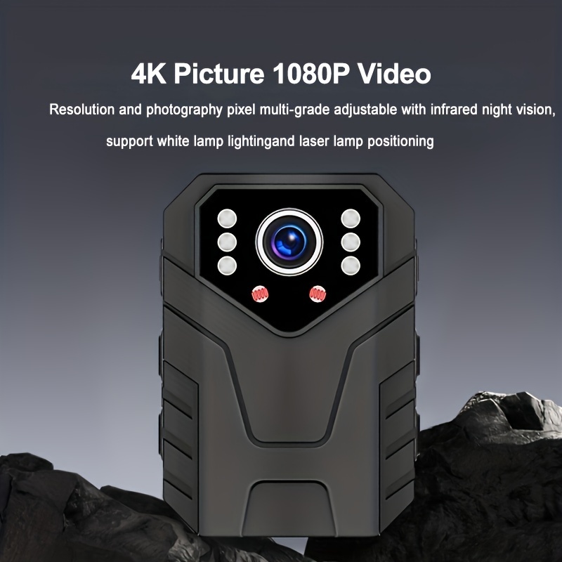 Caméra Pieton Police 4K, Caméra corporelle, Caméra de Corps, Camera de  Police, Portable HD 1440P Caméra de Petite Taille avec Vision Nocturne pour  Protection Quotidienne, Application de la loi,64g : : High-Tech