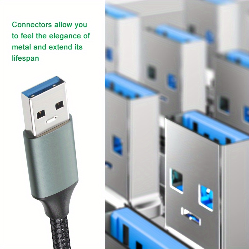 Seamless USB Cable, USB 3.0 Extension Cable, Male to Female USB Cable, High-Speed Data Transfer Cable, Mobile Phone And USB Drive Data Cable, USB Extension for Charging Computer Mouse And Keyboard. 21 USB Cable, USB 3.0 Extension Cable, Male to Female USB Cable, High-Speed Data Transfer Cable, Mobile Phone And USB Drive Data Cable, USB Extension for Charging Computer Mouse And Keyboard.