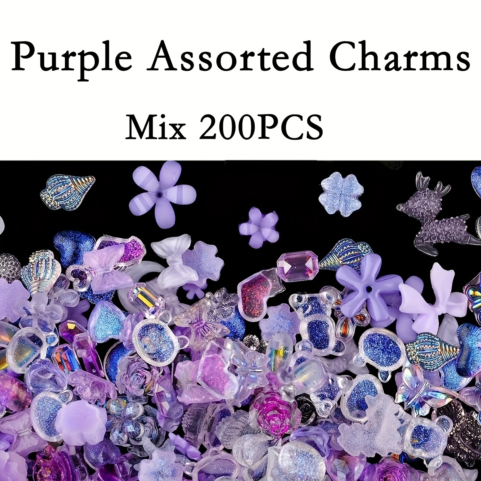 Colorful Assortment of Flower Charms
