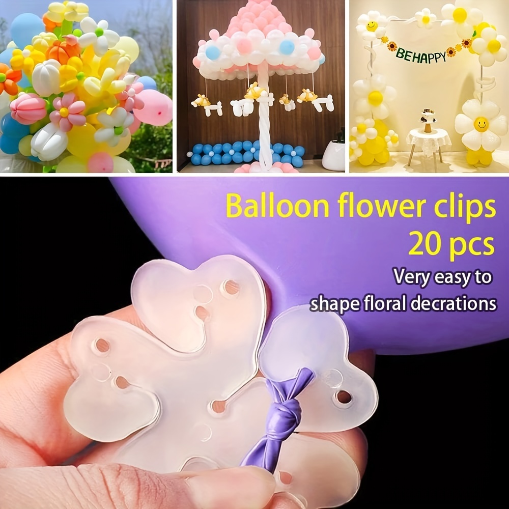 Decorate Balloons Easy Clips Flower Shape for Party Wedding Events