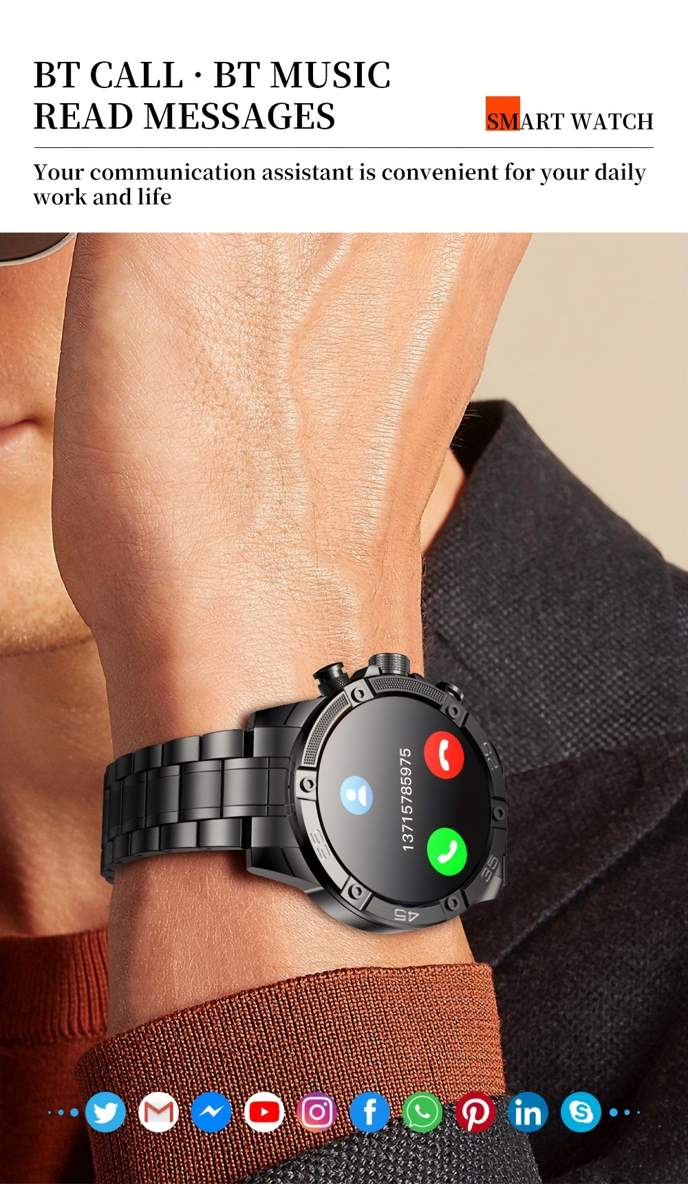 Smart Watch Men Sports Fitness Watches 360*360 Amoled Hd - Temu