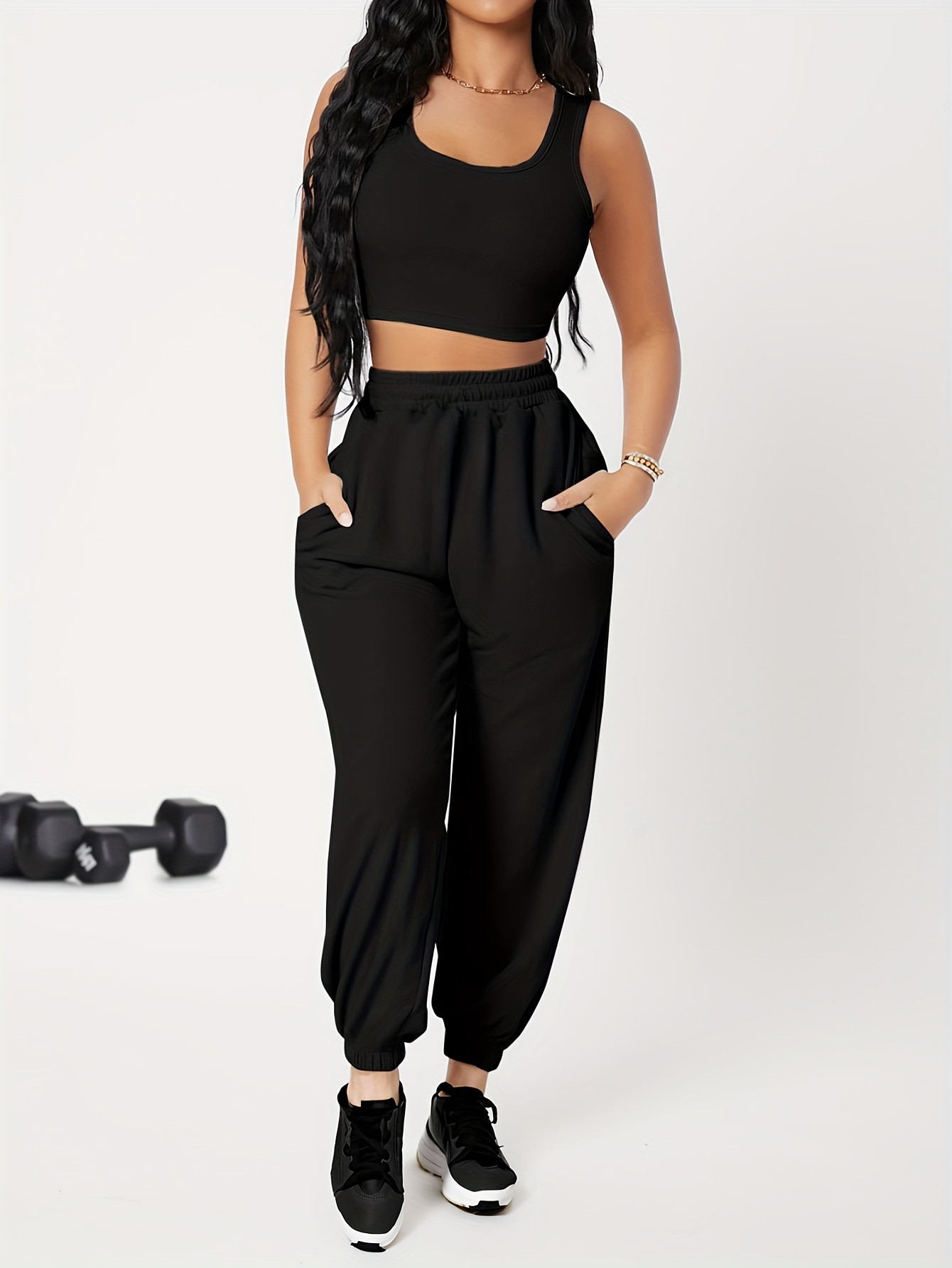 OQQ Women's 2 Piece Yoga Pants Ribbed Seamless Workout High Waist Bell  Bottoms Flare Leggings : : Clothing, Shoes & Accessories