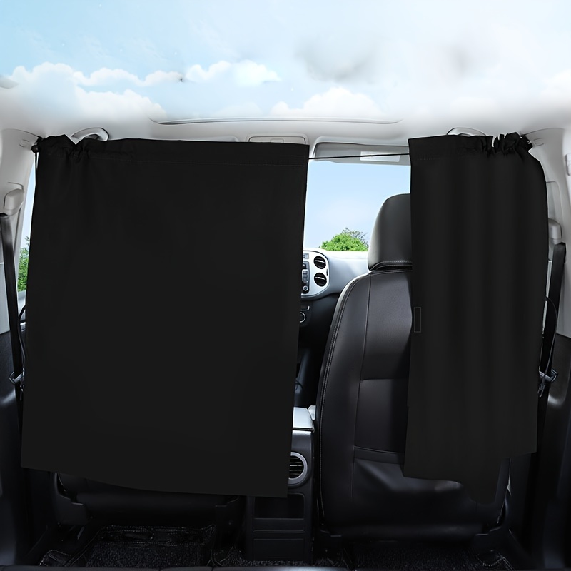 3Stk Sonnenschutz Vorhang Gardinen Sichtschutz Trennvorhänge Seitenscheibe  Auto