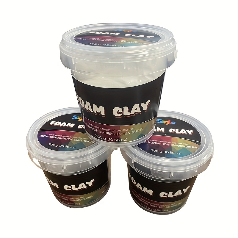  Modeling Foam Clay,500g Soft Air Dry Clay for Adults  Lightweight DIY Creative Art Supplies with Sculpting Tools,Suitable for  Cosplay/Crafts/Design/Shaping-White : Arts, Crafts & Sewing