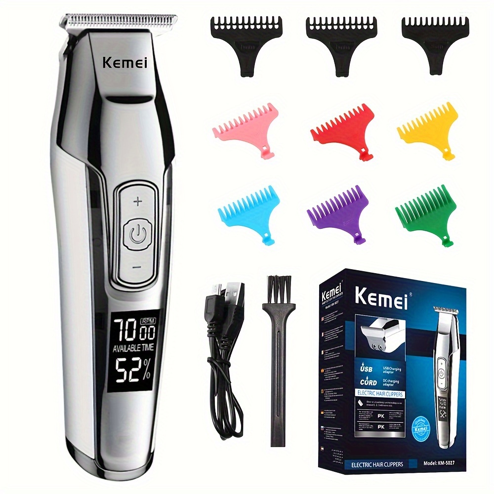 Kemei-679 Electric Hair Clipper Kits,Wireless Men's Hair Trimmer Barber  Salon US
