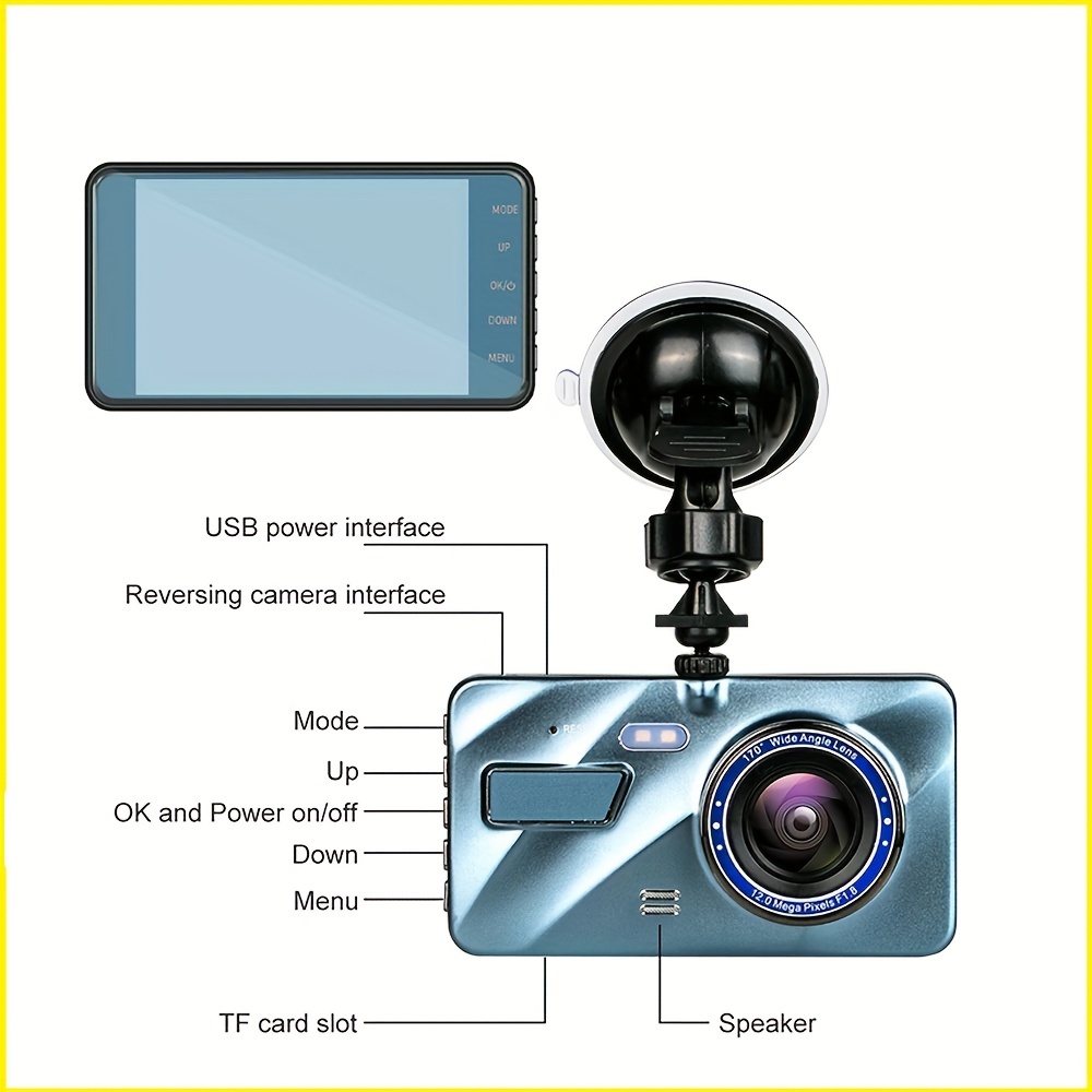 UNIVERSAL - 2 CÁMARAS INTERFACE CONTROL CAMARA TRASERA + DELANTERA