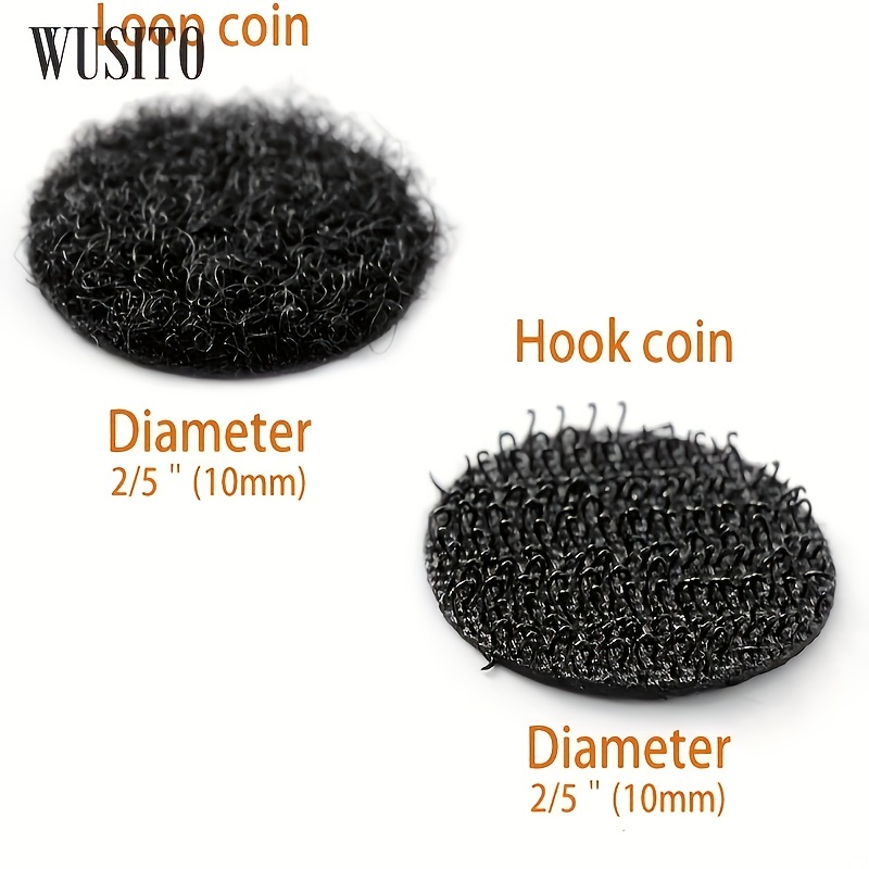 0.59” Diameter Self Adhesive Dots Sticky Back Coins Hook - Temu