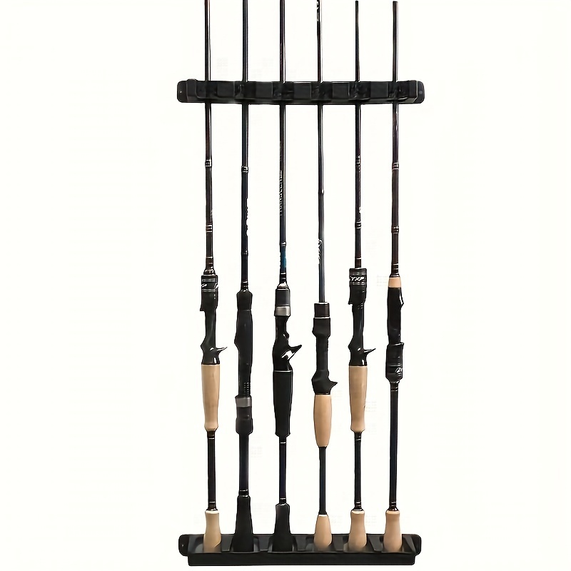 2pcs Fishing Rod Storage Display Racks, Horizontal Wall Mounted Fishing  Pole Holders, Can Store 6 Fishing Rods