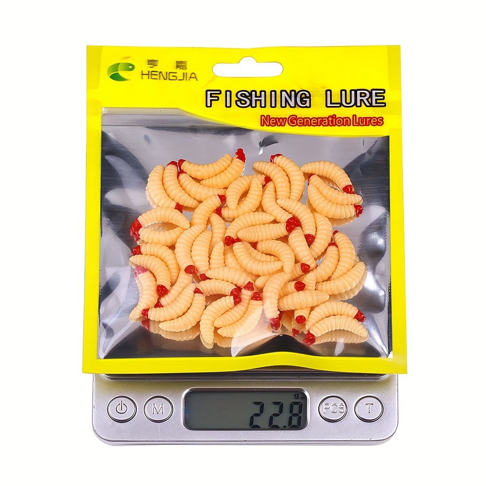 Silicone Soft Maggots Bait Bread Worm Bait 5 Colors - Temu