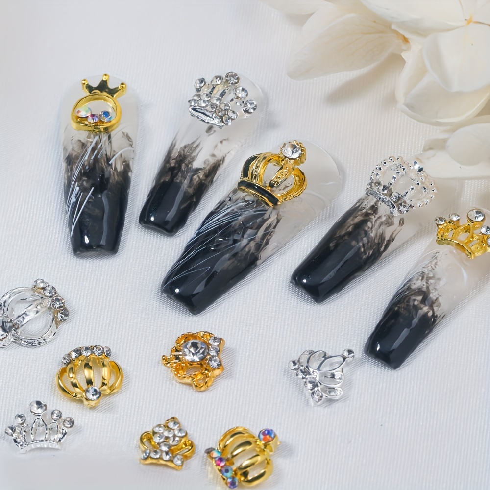 Nail Art Rhinestones Crystal Bear Glass Gems Stones 3D Alloy Nail