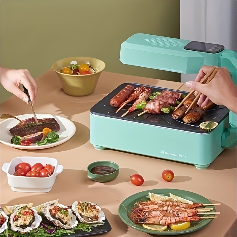 Electric Hot Pot Grill Barbecue Household Electric Hot Pot - Temu