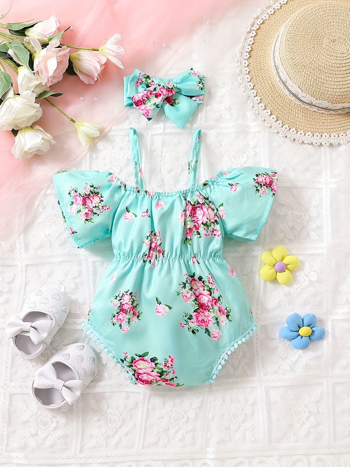 Baby girl floral store onesies