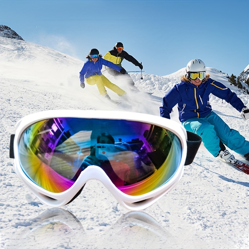 1pc Cycling Glasses, Ski Goggles, Single-layer Windproof And Lightproof  Snow Goggles, Sports Outdoor Goggles