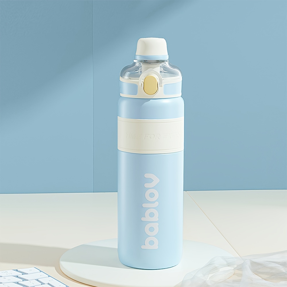 Large Capacity Leakproof Sports Water Bottle With Straw For - Temu