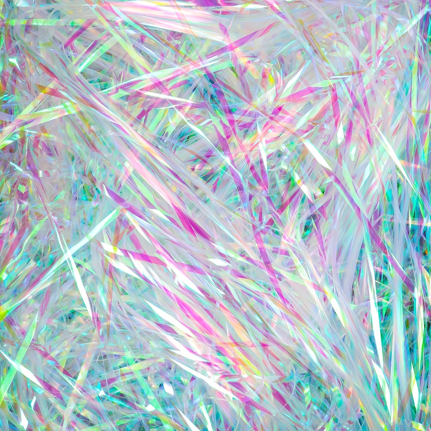 Sparkly Iridescent Film Pp Hamper Shreds And Strands - Temu