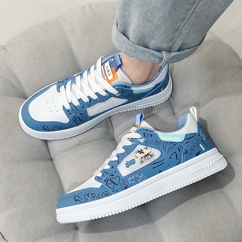 Men's Cartoon Graphic Lace-up Sneakers