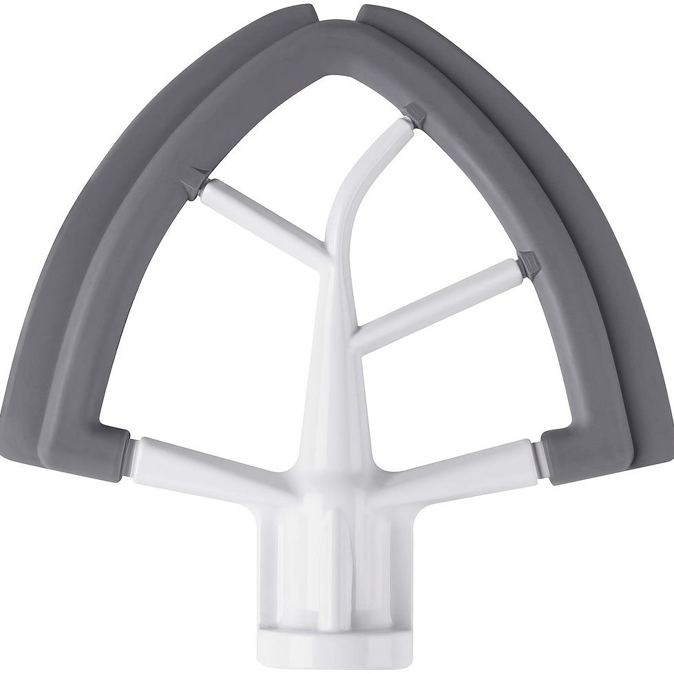 Yirtree Flex Edge Beater for KitchenAid Tilt-Head Stand Mixer, 4.5-5 Quart Flat Beater Paddle with Flexible Silicone Edges Bowl Scraper, Gray