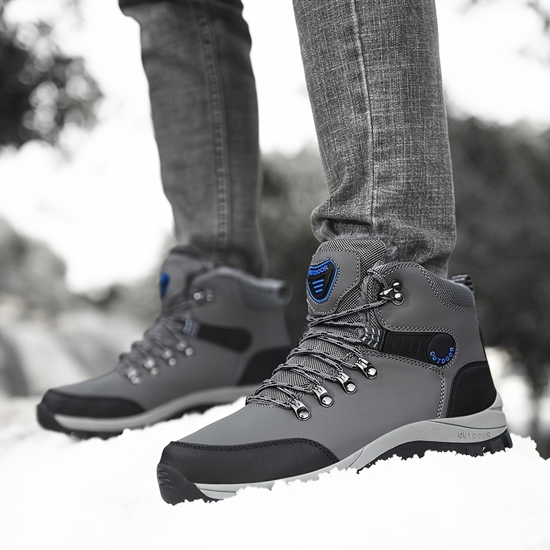 Botas Nieve Antideslizantes Plataforma Forro Polar Cálido Cuero Genuino  Hombre Invierno - Calzado Hombre - Temu Chile