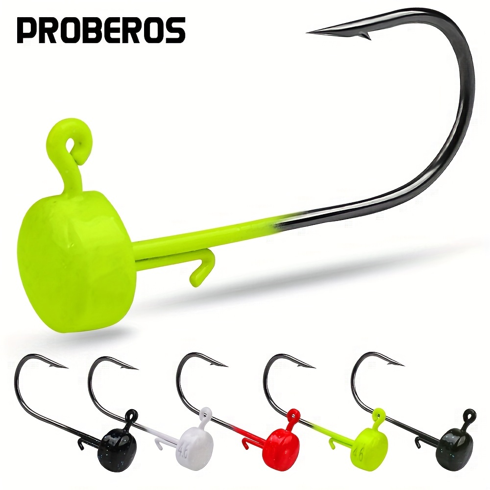 5pcs Ned Rig Lead Head Fishing Jig Hooks Set - Bionic Artificial Bait for  Trout, Bass, and More - Freshwater and Saltwater Fishing Lure Accessories
