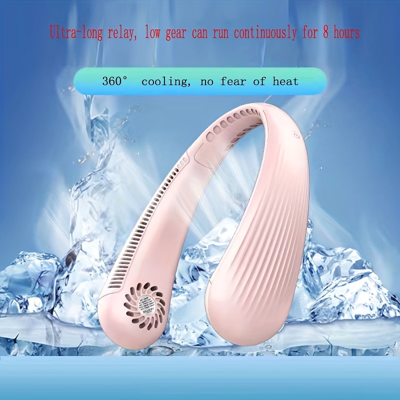 Portable Neck Fan Hands free Bladeless Fan 360° Cooling - Temu