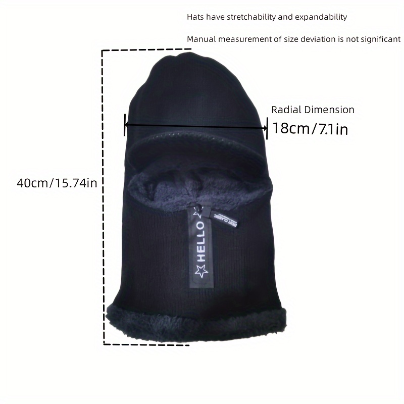 1pc Coldproof And Windproof Warm Hat For Winter Fishing, Zipper Design  Fishing Hat, Balaclava Hat