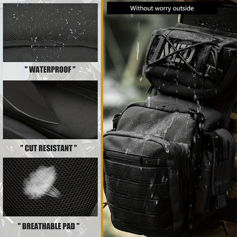 1000D Outdoor Men Leg Bag Durable Nylon Utility Tool Belt Pack