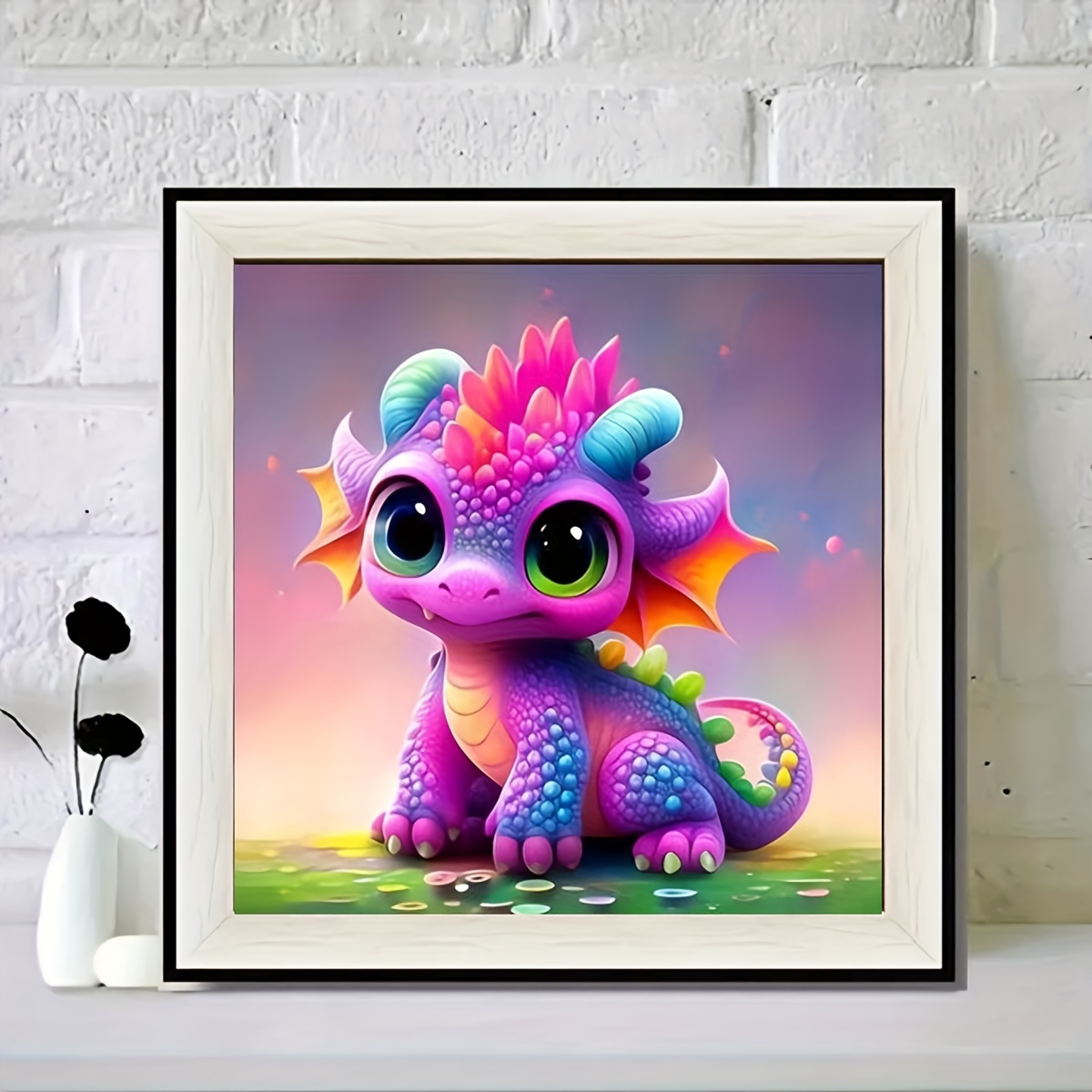 Diy 5d Diamond Painting Amazingly Colorful Dragon Diamond - Temu