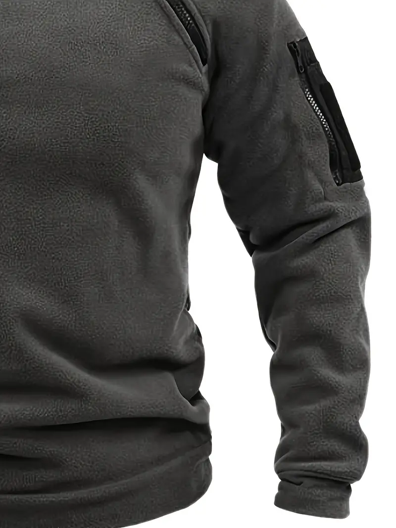 mens casual pullover sweatshirt for fall winter outdoor activities details 28