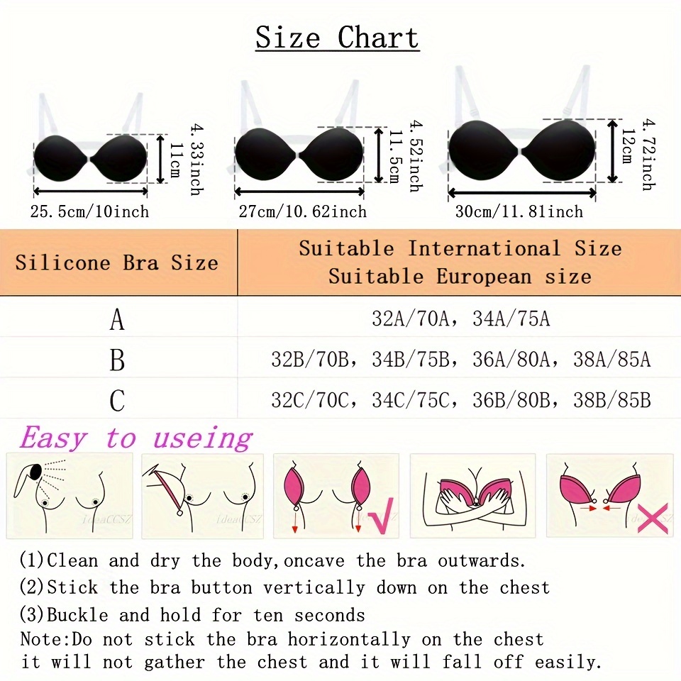 Up To 83% Off on Adhesive Bra Invisible Silico