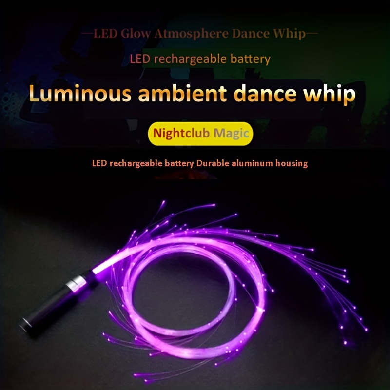 LED Whip Fiber Optic Light Whip Optical Hand Rope Pixel Light-up Whip Flow  Toy Dance Party Lighting Show For Party festival - AliExpress