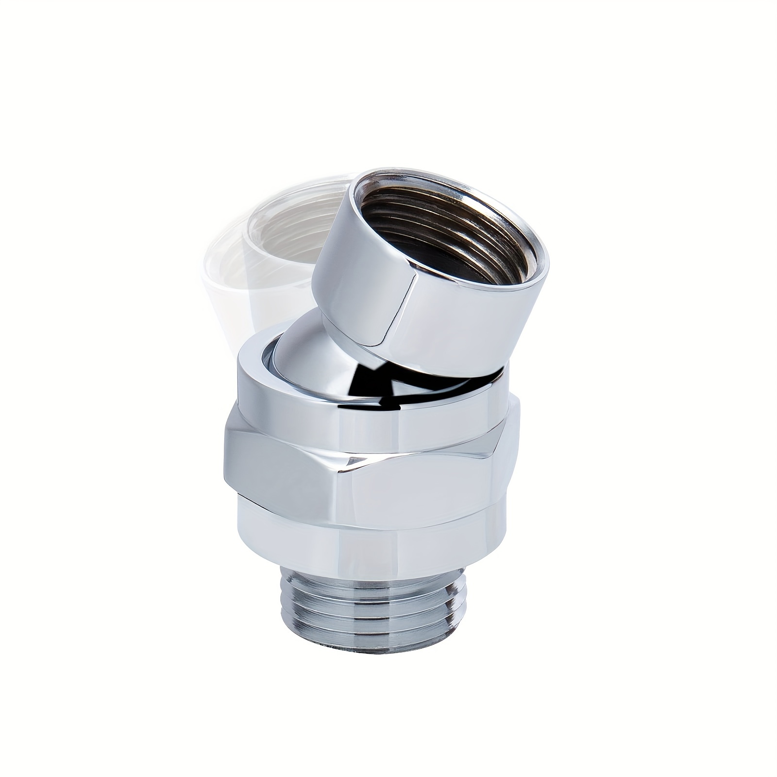 1 Set Shower Connector, Ball Joint Shower Head, Swivel Ball Adapter, Brass  Adjustable Shower Arm Extension, Universal Component