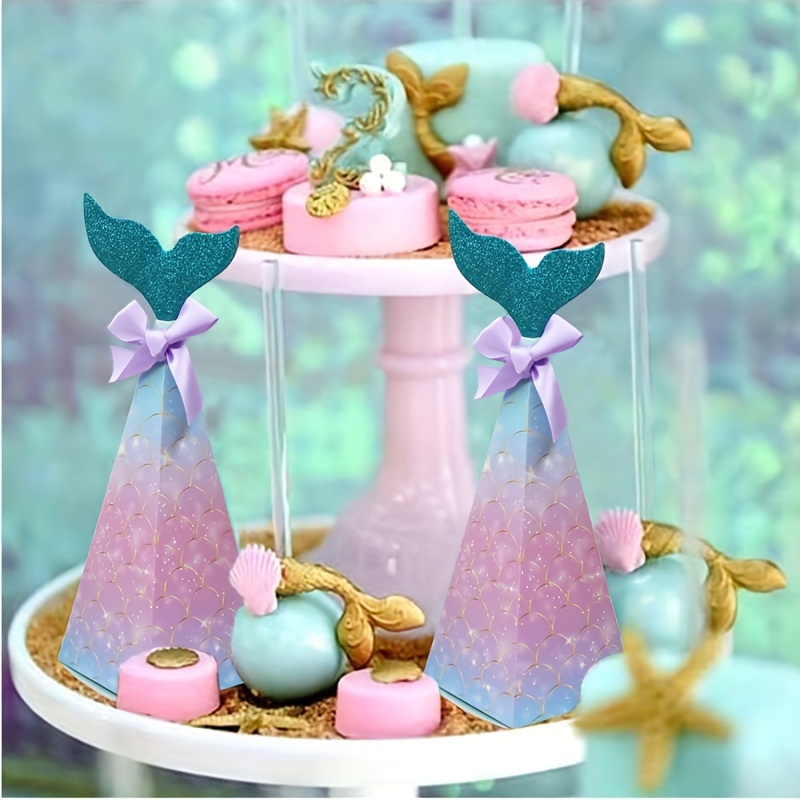Ocean Theme Birthday Party Candy Box Mermaid Cartoon Wedding - Temu