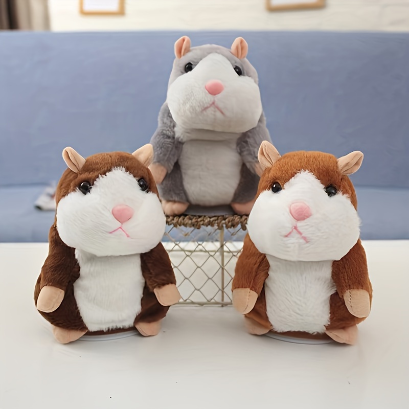Talking Hamster Plush Toy, Repeat What You Say Funny Kids Stuffed