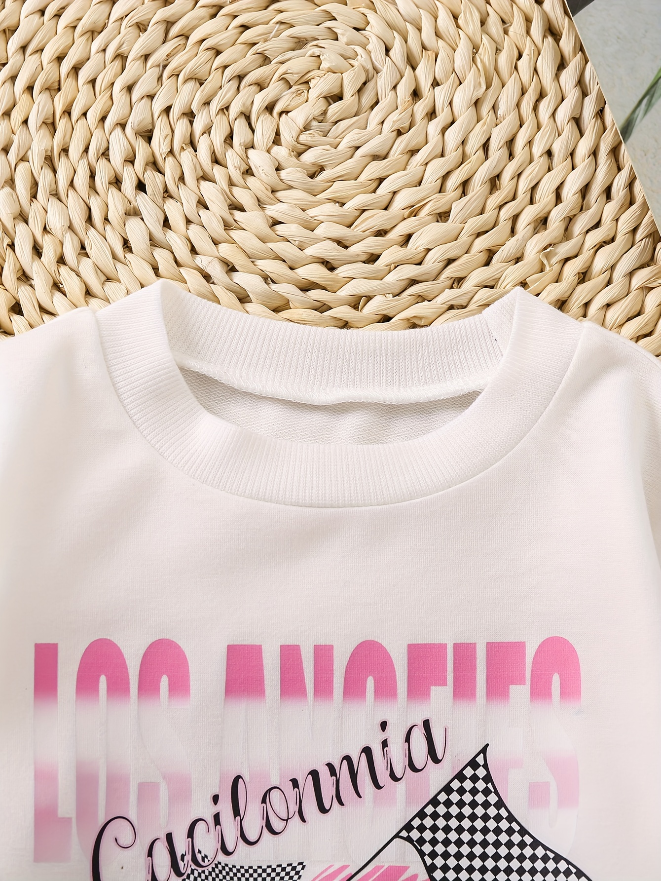 Camiseta Rosa Estampado Coche Niña Estampado california - Temu