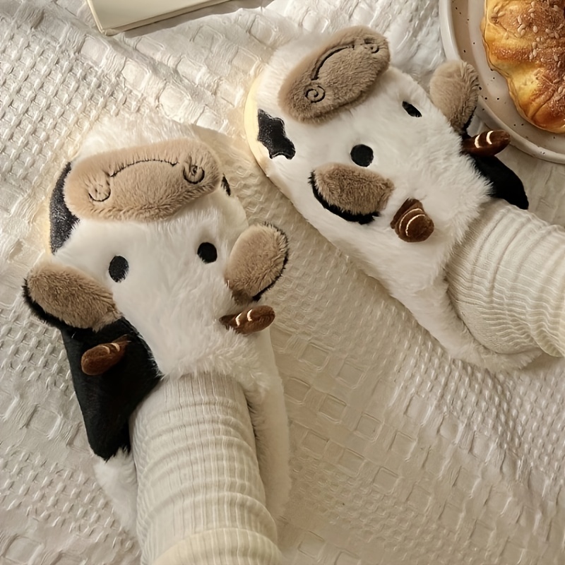 Otter Plush Slippers- Cutest Fluffy House Slippers Cozy - Med